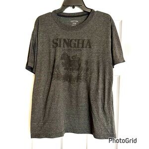 Singha Beer Dark Gray Men's Graphic T-Shirt